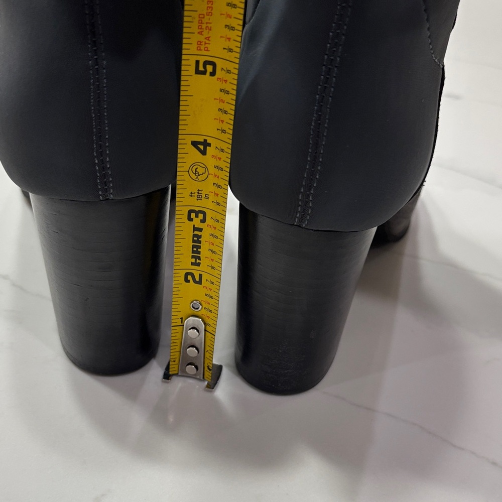 Vionic Gray Suede Ankle Booties with Black Heel - Picture 8 of 15